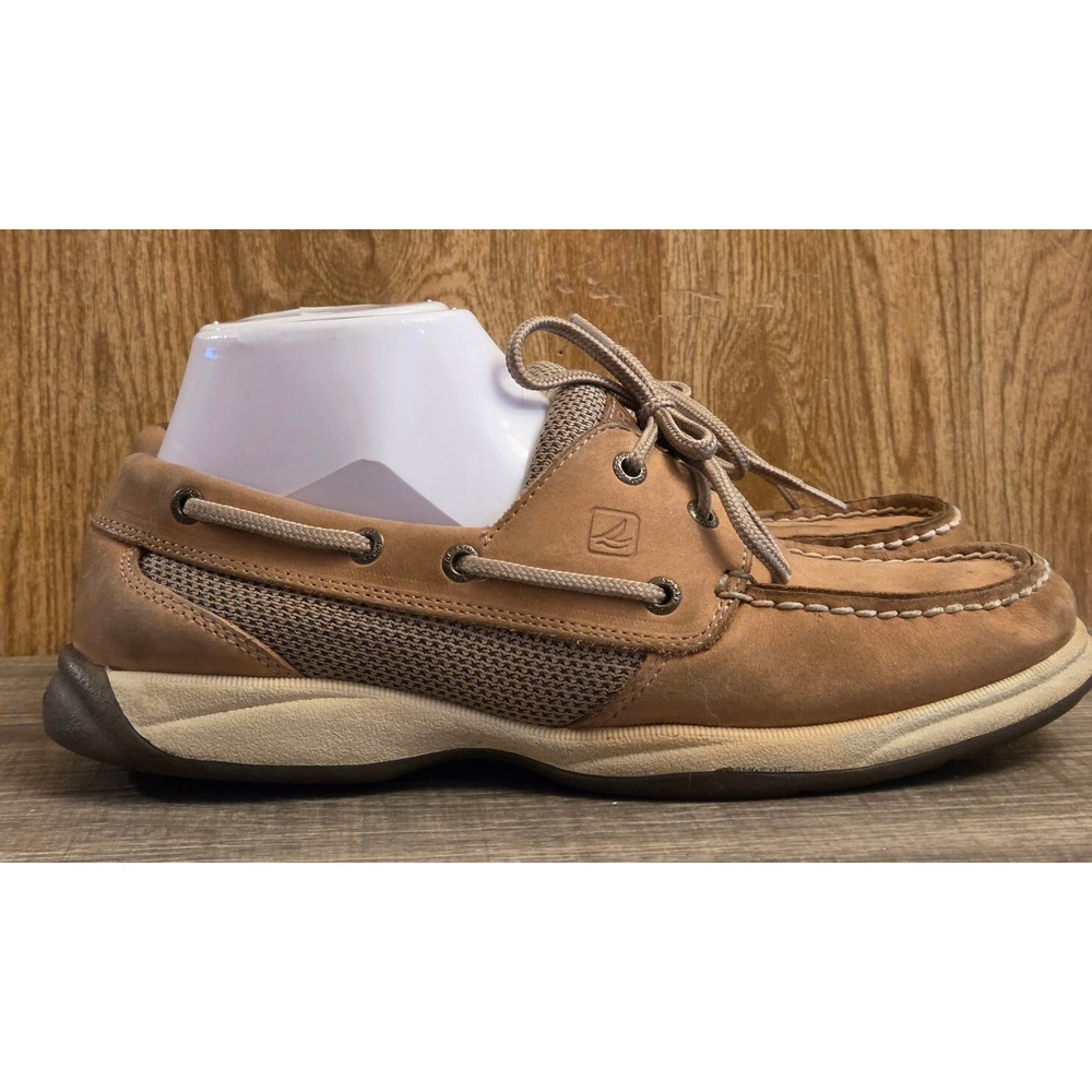 Sperry Top Sider Leather Boat Shoes‎ Womens Size 8 Tan